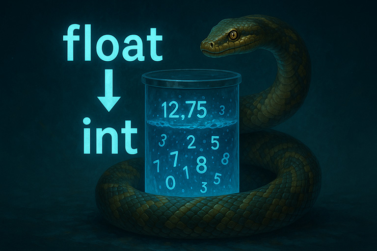 تبدیل float به int در پایتون 